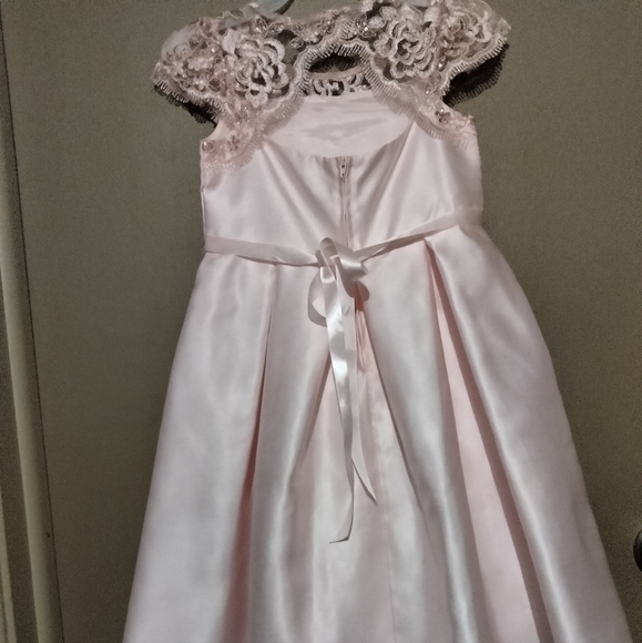 Girls Pink Formal Dress - Picture 2 of 4